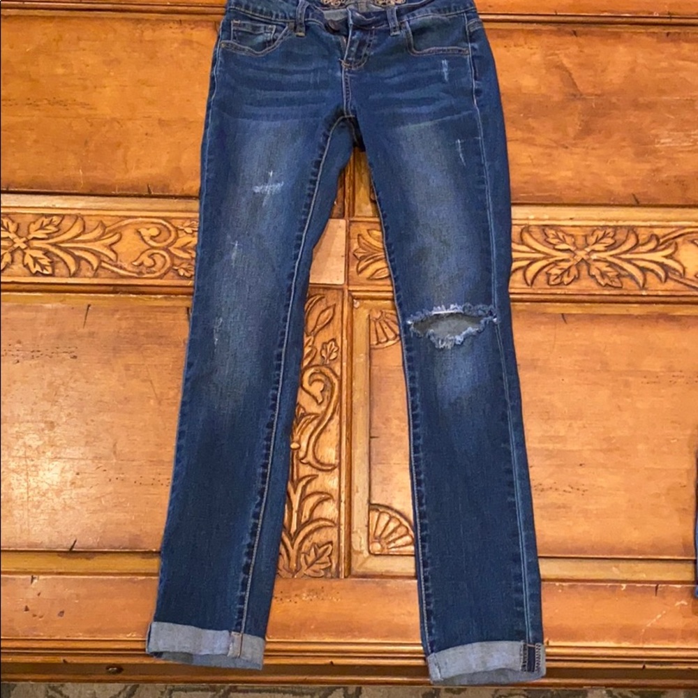 dark denim jeans